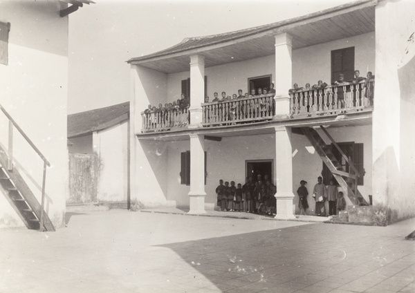 Boys' School and group of boys, Zhangpu