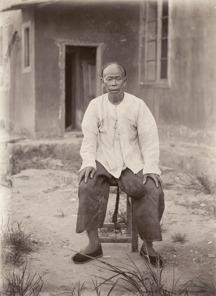 Head carpenter at hospital building site, Yongchun