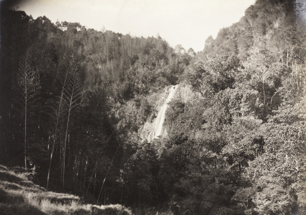 A waterfall in the hills, near Yongchun