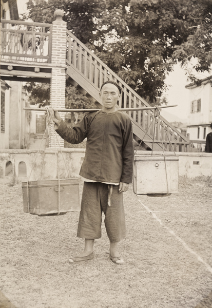 Hospital mail carrier, with tin boxes, Zhangpu