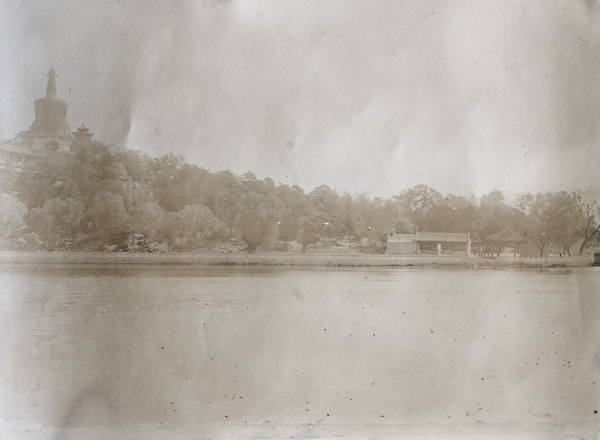 Beihai Lake and the White Dagoba, Peking