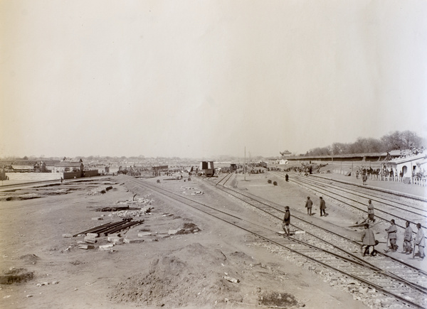 Sidings at Peking (Temple of Heaven) Station, Beijing, 1900