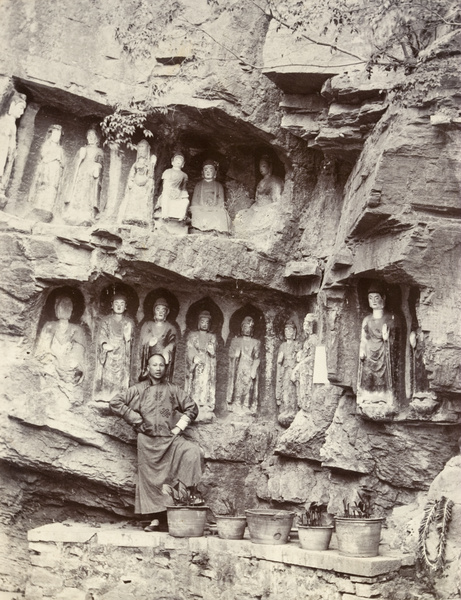 Thousand-Buddha Cliff, near Tsi Nan Fu