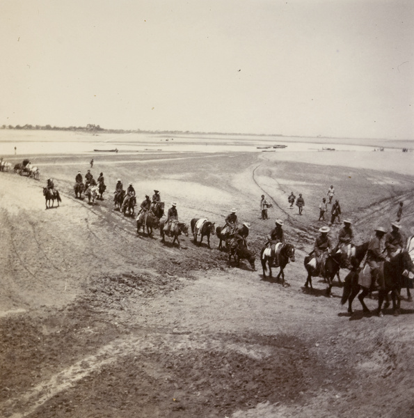 Lockhart's party crossing the River Wen