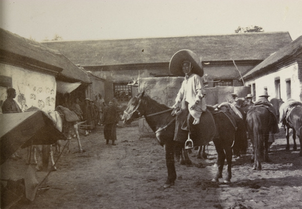 Chinese secretary on horseback