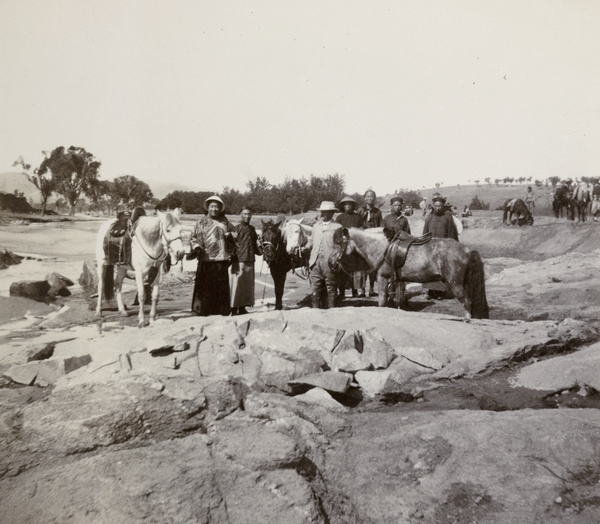 British Commissioner and travelling group, with a Chinese Judge