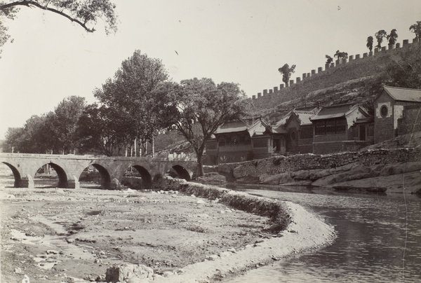 Directed river, bridge and city wall, Boshan, Zibo