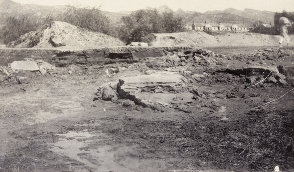 Flood damage to old roads, Weihaiwei