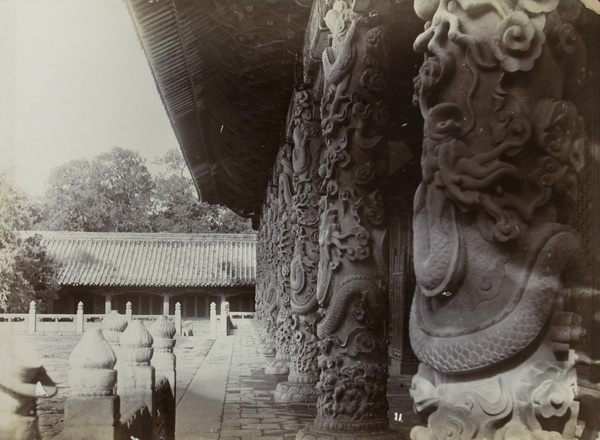 Pillars of the main building of the Temple of Confucius, Qufu