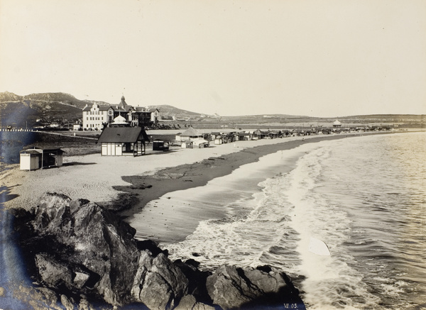 Strand Hotel and bathing beach, Tsingtao
