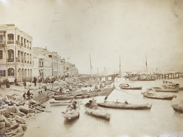 Damage caused by the 1874 typhoon, Praya, Hong Kong