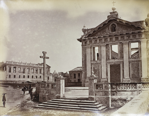 St Anthony's Church, damaged by the 1874 typhoon, Macau