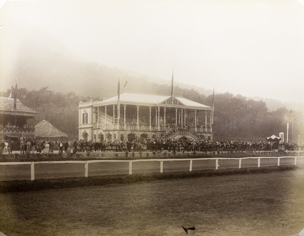 Spectators at the Happy Valley Annual Race Meeting, Hong Kong