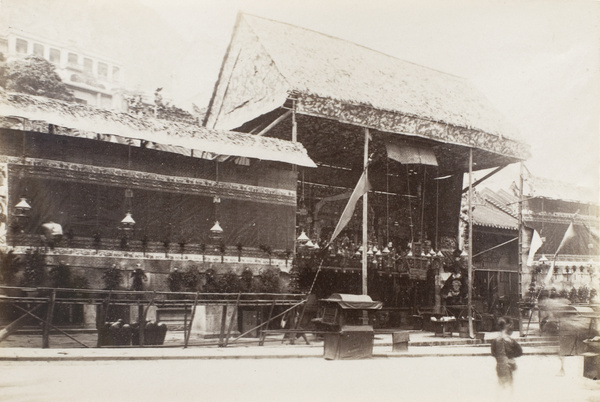 Man Mo Temple (文武廟), decorated, Hollywood Road, Hong Kong