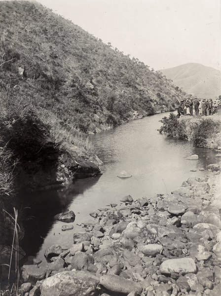 The New Territories Boundary Delimitation Commission on the North branch of the Sham Chun River (深圳河), New Territories (新界), Hong Kong