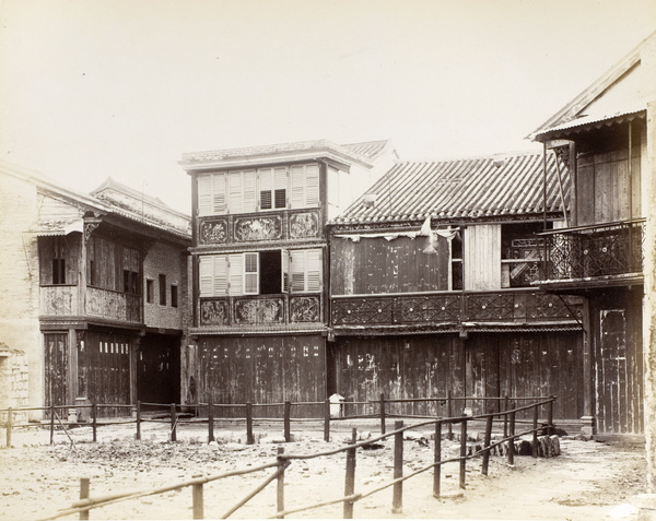 Gambling house outside Kowloon Walled City, Hong Kong