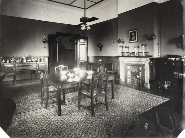 A dining room at the British Consul’s house, Kunming (昆明)