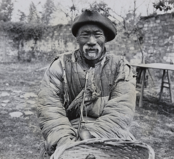 An old man with a pipe