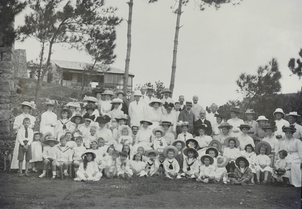 Large party in a garden