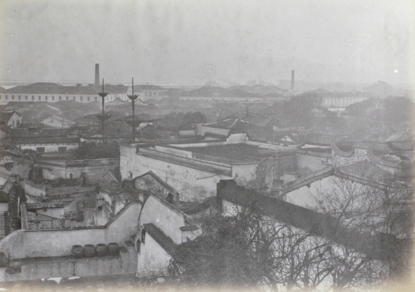 Burnt out buildings after a fire, Fuzhou, January 1890