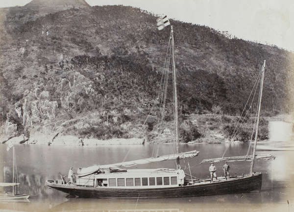 E. A. Crocker’s houseboat on the Yuen Foo River, near Fuzhou