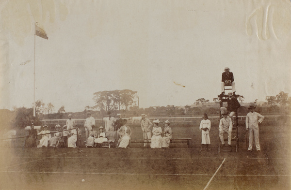 Tennis match, Foochow Recreation Ground