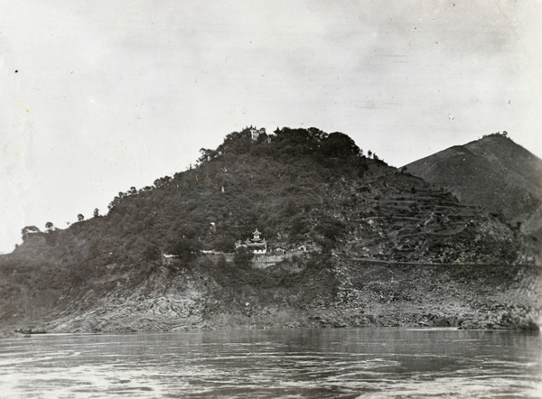 Temple on hillside, Upper Yangtse