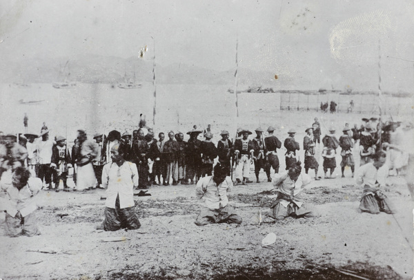 Men about to be executed, Kowloon, Hong Kong, 1891