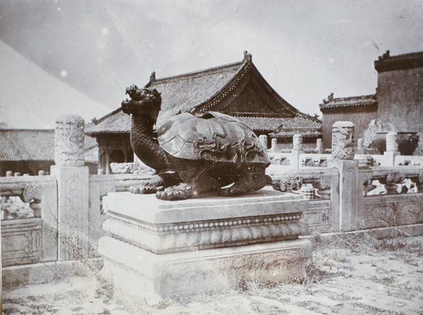 Bronze dragon tortoise, Forbidden City, Peking