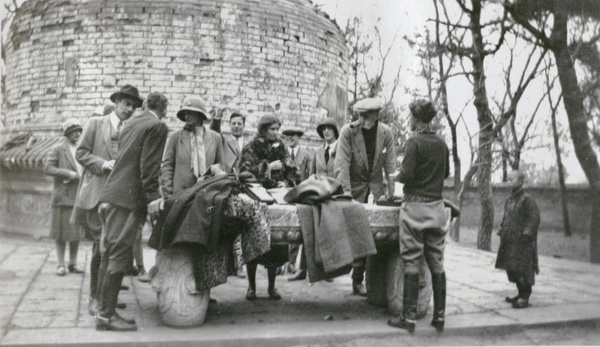 Group at the Tomb of the Princess, Peking