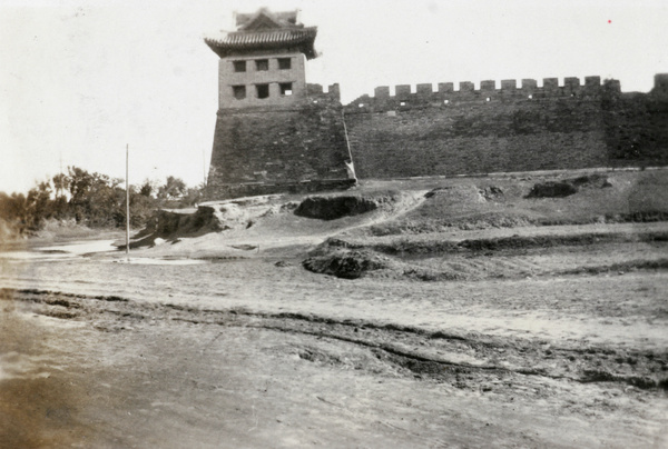Corner of the Chinese City wall, Peking