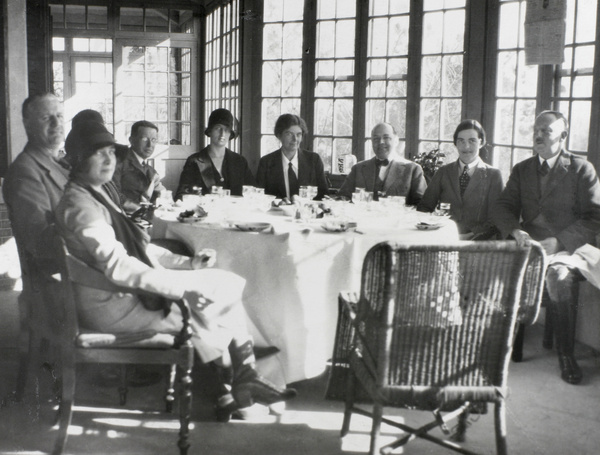 Sunday lunch at the British Legation Lodge (Ta Tau Tze), near Beijing