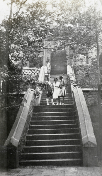 At the Black Dragon Pool, Western Hills, Peking