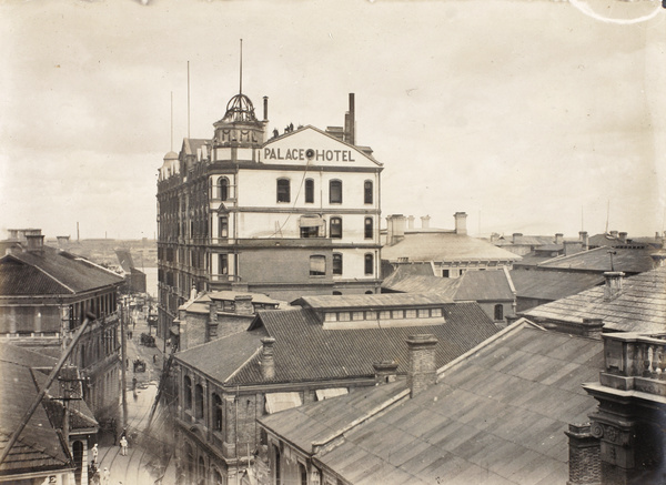 A fire at The Palace Hotel, Shanghai