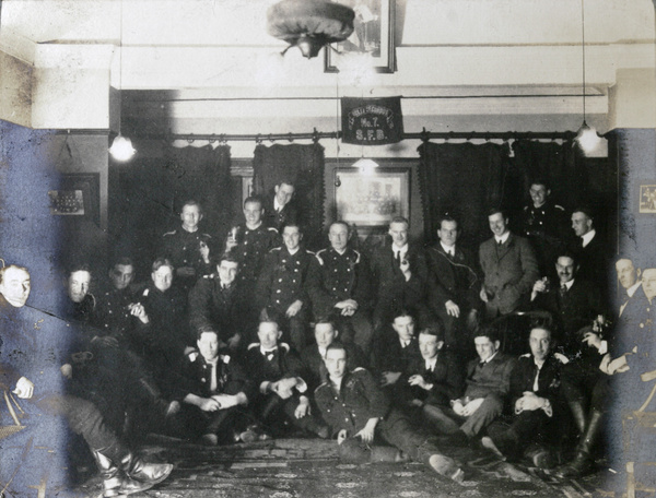 A group of firemen, Shanghai Fire Brigade, c.1915