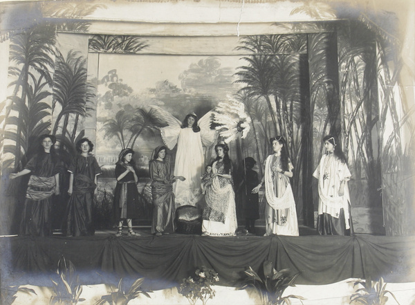 An amateur theatrical production relating to Moses