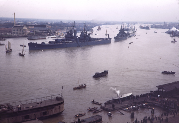 'Warship Row', Shanghai, 1945