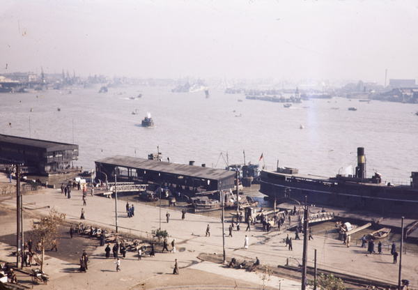 Peking Road Jetty, Huangpu river, Shanghai, 1945