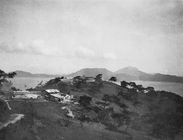 Livestock sheds being built, The Dairy Farm, Pokfulam, Hong Kong