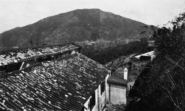 Debris on roof, Hong Kong