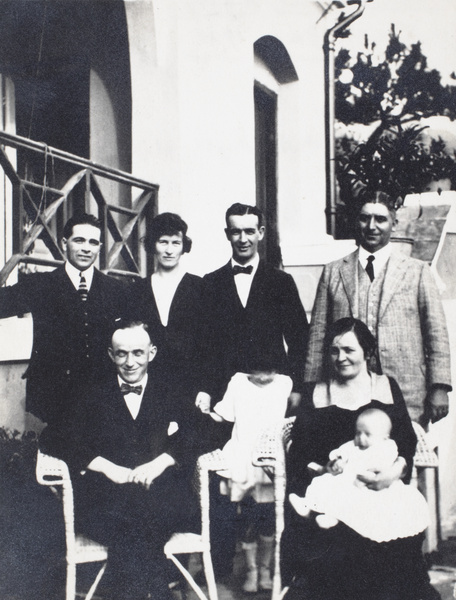 Group including J.D. Thomson, Christmas Day, Hong Kong