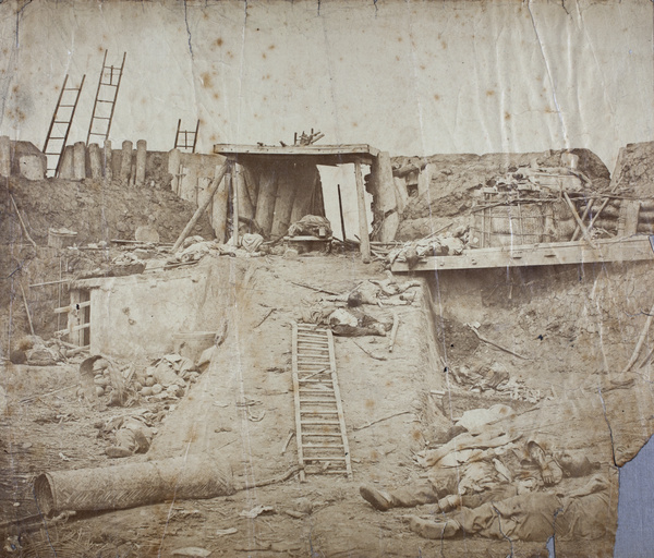 Interior of the angle of North Fort, Taku