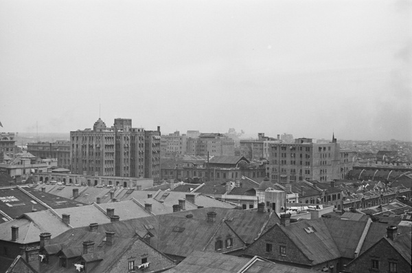 Explosions viewed from a high vantage point