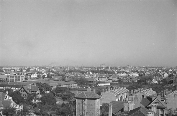 Shanghai, viewed from West Park Mansions (西园公寓)