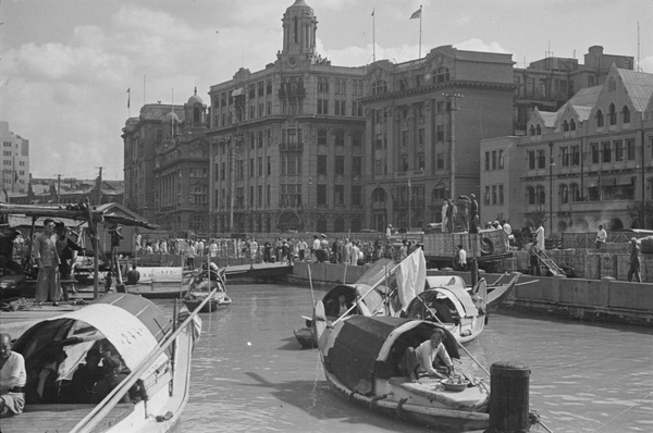 Sampans and The Bund, Shanghai