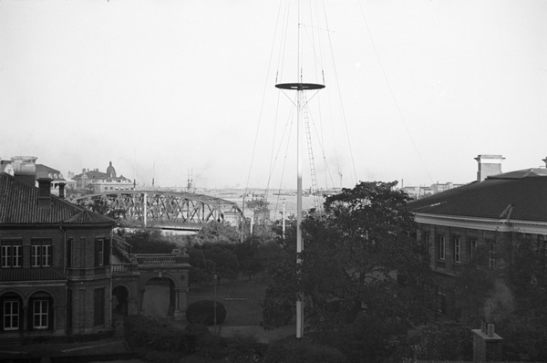 Radio communication mast at British Consulate, Shanghai