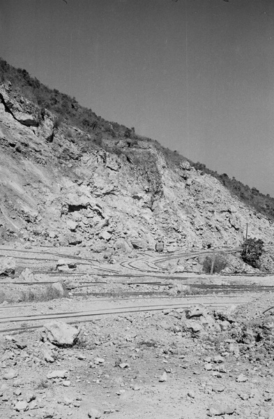 Cement factory workings and rail tracks, Kaohsiung, Taiwan