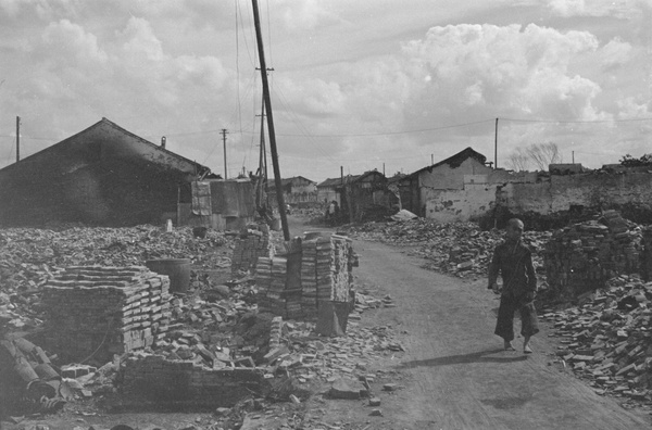 Bomb damaged district, Shanghai