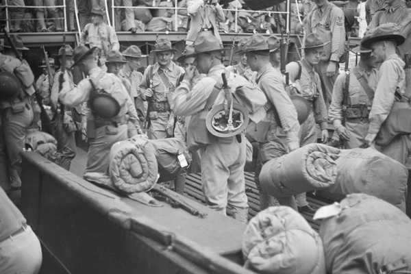 4th Marine Regiment arriving in Shanghai