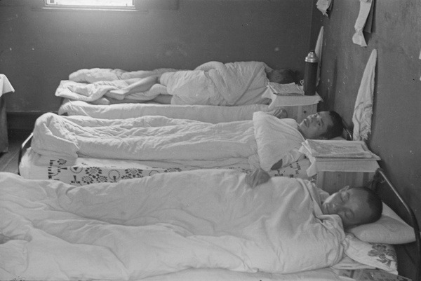 Patients in a hospital ward, Shanghai